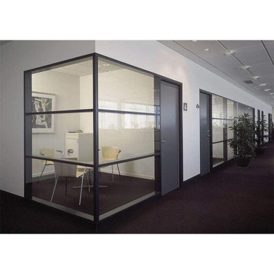 comprar Pared divisoria de vidrio de aluminio de marco corredizo suspendido insonorizado online manufacture