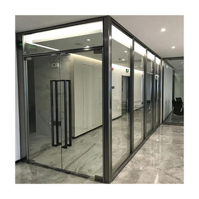 comprar División de vidrio enmarcada en aluminio de oficina / División de vidrio panorámico de restaurante online manufacture