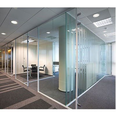 comprar Pared divisoria de cristal plegable de marco de aluminio de vidrio de vidrio único Paredes divisorias de oficina deslizantes online manufacture