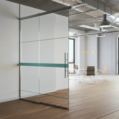 comprar Pared de vidrio de oficina panorámica templada para paredes corredizas online manufacture
