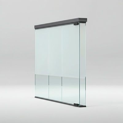 comprar Marco de aluminio de 90 mm de espesor con doble pared divisoria de vidrio de oficina de capa fija online manufacture