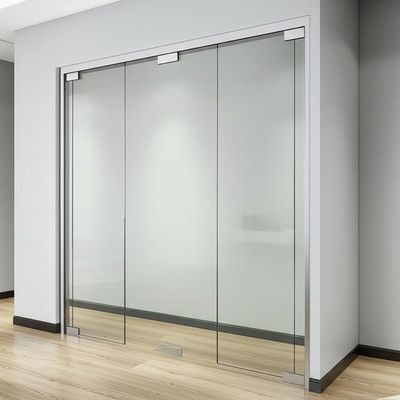 Un buen precio. Single Glazed Aluminium Frame Glass Partition Wall with Sound Insulation 30-42dB and Top Supported Manually Operated Design en línea