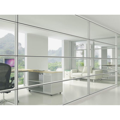 Un buen precio. Modern Glass Partition Wall with Stainless Steel 304# Accessories 100mm Thickness and 4500mm Height for Office Spaces en línea
