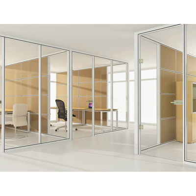 Un buen precio. Pared divisoria de vidrio de oficina de doble acristalamiento de vidrio único para centro de conferencias en línea