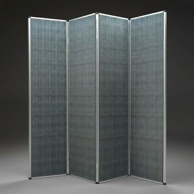 Hoteles / laboratorios tablero impermeable de pared divisoria acústica plegable con tejido