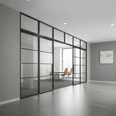 Pared divisoria de vidrio de doble oficina de aluminio para salas de conferencias