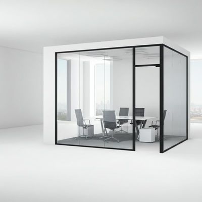 Un buen precio. Tecnología alemana de particiones de vidrio de doble capa Modernas particiones de oficina sin marco en línea