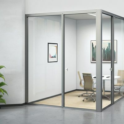 Cuadro de aluminio de doble acristalamiento de la pared divisoria de vidrio de la oficina para sala de reuniones