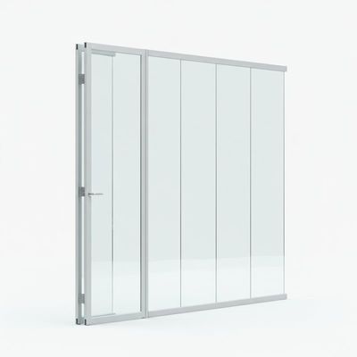 Pared de vidrio de doble acristalamiento de altura completa para oficinas contemporáneas