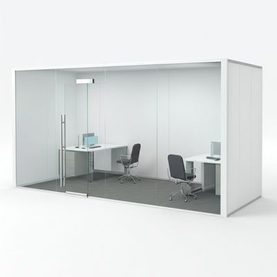 Un buen precio. Vista completa Paredes divisorias de vidrio para oficinas Cuadro de aluminio Pared divisoria fija de vidrio en línea