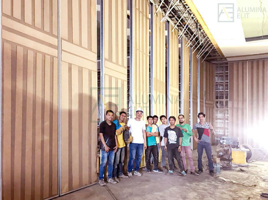 Un buen precio. Pared divisoria móvil de diseño personalizado con tablero de magnesio MDF de 9 mm y quilla de tubo cuadrado galvanizado para hoteles en línea